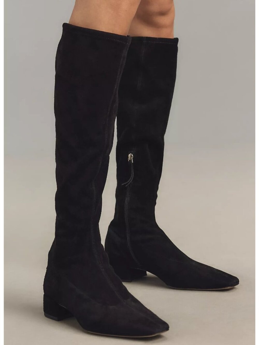 NEW Reformation Raven Knee High Boots Suede Minimalist Y2K Basic Chic Womens 8.5